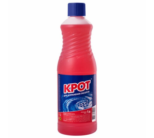 Средство для прочистки канализационных труб 1 л, КРОТ, 4000031