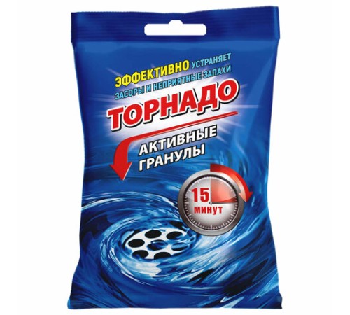 Средство для прочистки канализационных труб в гранулах 70 г, КРОТ 