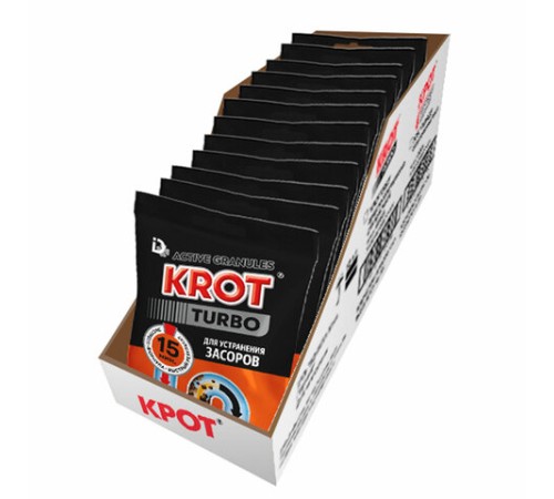 Средство для прочистки канализационных труб в гранулах 90 г КРОТ 