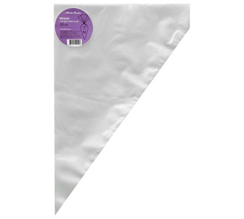 Мешок кондитерский одноразовый 30 см, КОМПЛЕКТ 100 шт. в пачке, 30 мкм, ALEKS PARKS, P30-100