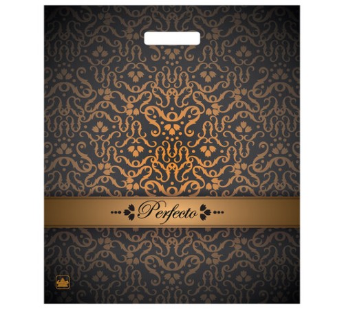 Пакет с вырубной ручкой ПВД, 42х48 см, 