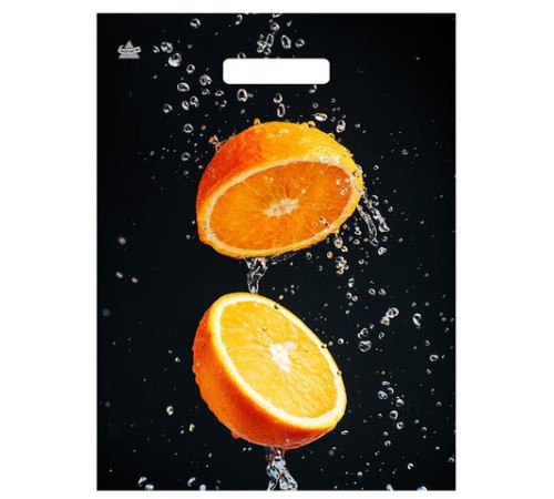 Пакет с вырубной ручкой ПВД ламинированный, 40х31 см, 