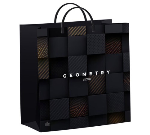 Пакет с пластиковой ручкой, мягкий пластик, 30х30 см, 