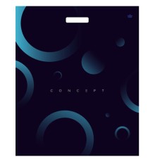 Пакет с вырубной ручкой ПВД, 60х50 см, 