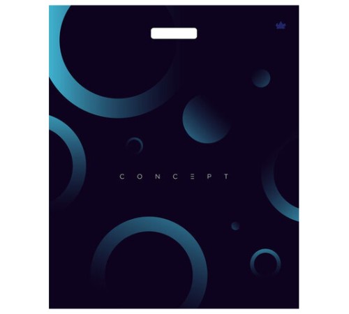 Пакет с вырубной ручкой ПВД, 60х50 см, 