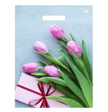 Пакет с вырубной ручкой ПВД, 40х31 см, 