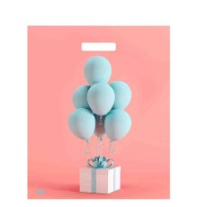 Пакет с вырубной ручкой ПВД, 45х38 см, 