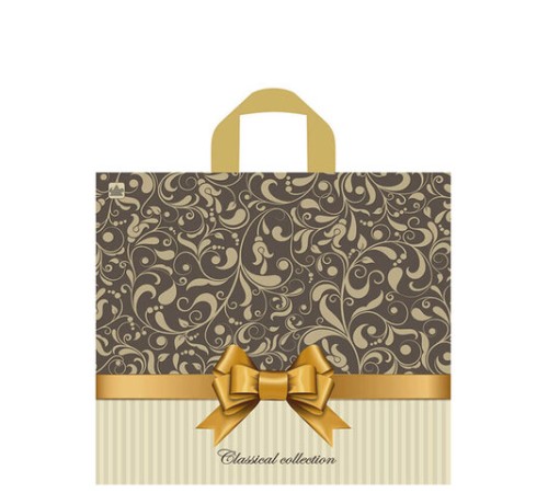 Пакет с петлевой ручкой ПВД, 34х40 см, 