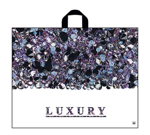 Пакет с петлевой ручкой ПВД, 55х70 см, 