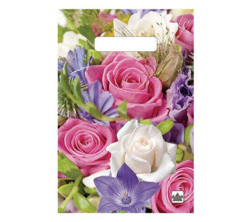 Пакет с вырубной ручкой ПВД, 30х20 см, 