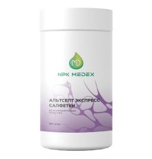 Дезинфицирующие салфетки влажные 200 шт., АЛЬТСЕПТ ЭКСПРЕСС, для обработки рук и поверхностей