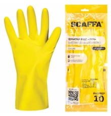 Перчатки латексные SCAFFA 