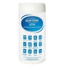 Дезинфицирующие салфетки спиртовые 60 шт., АБАКТЕРИЛ-АКТИВ, для обработки рук и поверхностей, САЛ-В-03