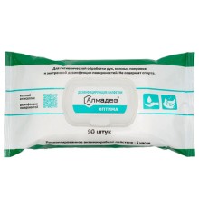Дезинфицирующие салфетки бесспиртовые 90 шт., АЛМАДЕЗ-ОПТИМА, для обработки рук и поверхностей, САЛ-В-52