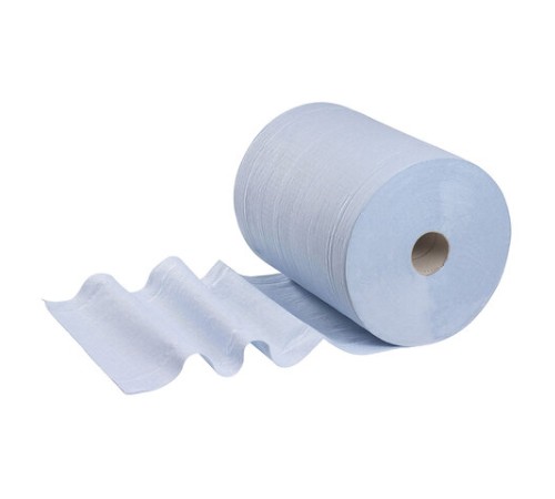 Бумага протирочная KIMBERLY-CLARK Wypall L20, 500 листов в рулоне, 33х38 см, 2-слойная, голубая, 7301