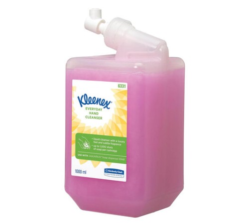 Картридж с жидким мылом одноразовый KIMBERLY-CLARK Kleenex Everyday Use, 1 л, розовый, 6331