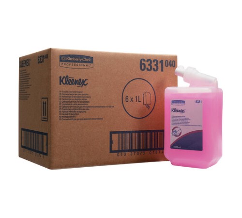 Картридж с жидким мылом одноразовый KIMBERLY-CLARK Kleenex Everyday Use, 1 л, розовый, 6331