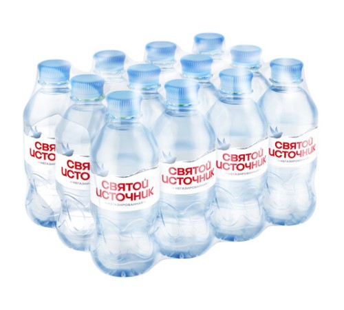 Вода негазированная питьевая СВЯТОЙ ИСТОЧНИК 0,33 л
