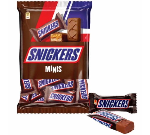 Батончики шоколадные мини SNICKERS 