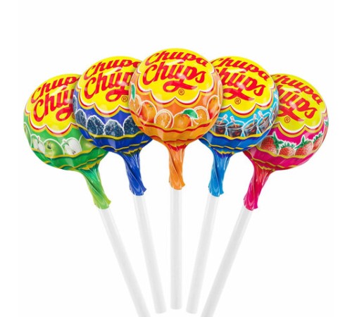 Карамель CHUPA CHUPS (Чупа-Чупс) фруктовая с соком + кола, 12 г, 61888