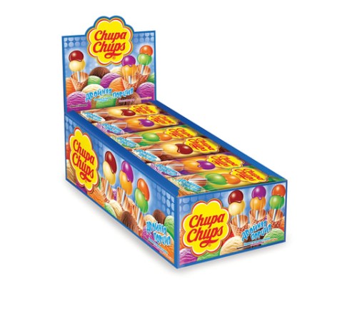 Карамель CHUPA CHUPS (Чупа-Чупс) двойная порция, ассорти 3-х вкусов, 17 г, 58787