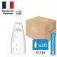 Вода негазированная минеральная EVIAN 0,33 л, стеклянная бутылка, 10717