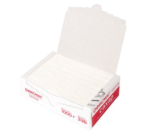 Сахар-рафинад ОФИСМАГ 1 кг (336 кусочков, размер 12х14х15 мм), 620683