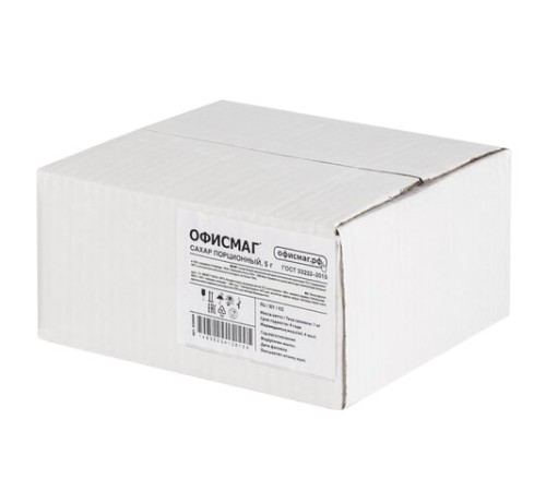 Сахар порционный ОФИСМАГ в стиках по 5 г, 200 штук, 620684