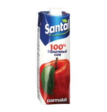 Сок SANTAL (Сантал), яблочный, 1 л, для детского питания, тетра-пак, 547716
