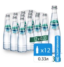 Вода негазированная минеральная ЧЕРНОГОЛОВКА, 0,33 л, стеклянная бутылка