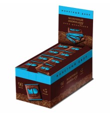 Шоколад порционный МОНЕТНЫЙ ДВОР, молочный шоколад 42%, 96 плиток по 5 г, в шоубоксах, 508
