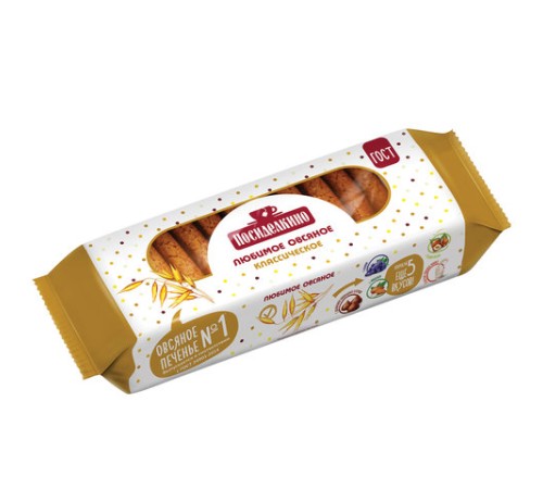 Печенье овсяное ПОСИДЕЛКИНО классическое, 320 г, 51011450