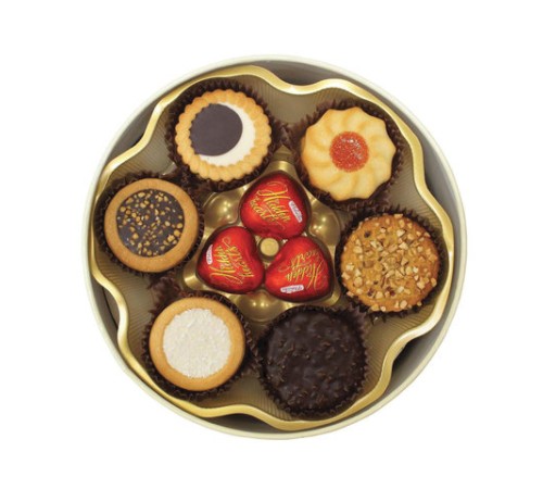 Набор печенья и шоколадных конфет SANTA BAKERY, в подарочной упаковке, 500 г, 98