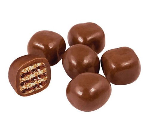 Драже вафельное ЯШКИНО в молочном шоколаде, пакет, 500 г, ЯШ153