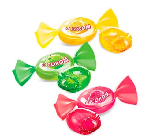 Карамель леденцовая ЯШКИНО с соком малины, яблока, лимона, 500 г, ВК283