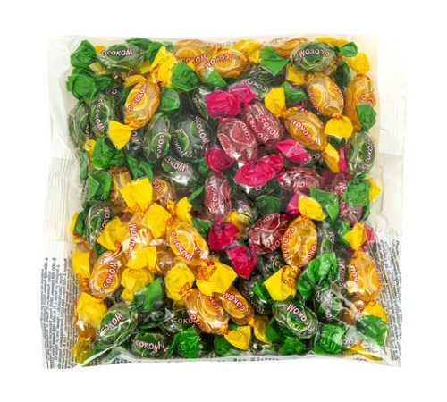 Карамель леденцовая ЯШКИНО с соком малины, яблока, лимона, 500 г, ВК283