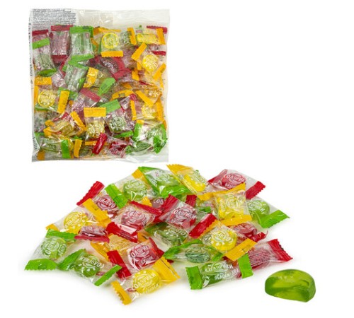 Карамель леденцовая СОЛЯРИКИ ассорти (яблоко, ананас, вишня), 500 г, НК165