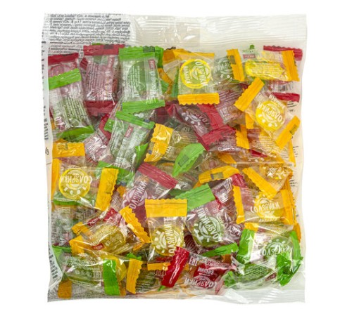 Карамель леденцовая СОЛЯРИКИ ассорти (яблоко, ананас, вишня), 500 г, НК165