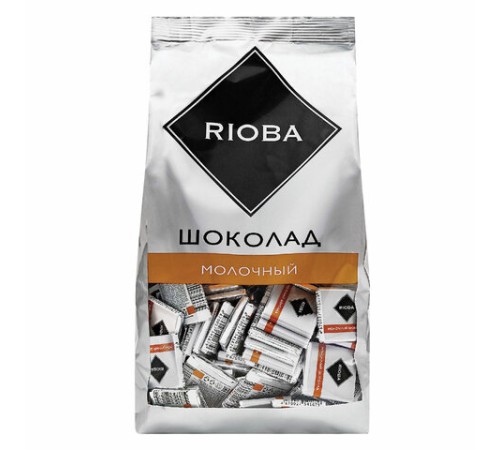 Шоколад порционный RIOBA Молочный 32%, 800 г, пакет, 366305