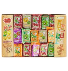 Пастила ПАСТИЛУШКА ассорти, натуральная, фруктовая, БЕЗ САХАРА, 800 г, коробка с окном