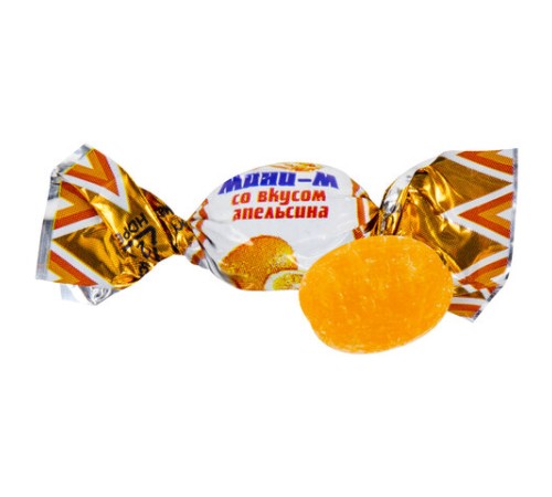 Карамель леденцовая МИНИ-М Тропик, ассорти (апельсин, банан, малина, ананас), 1 кг