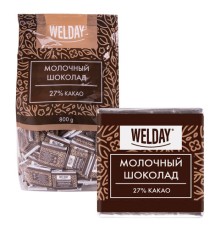 Шоколад порционный высшего качества WELDAY (ВЭЛДЭЙ) 