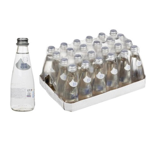 Вода ГАЗИРОВАННАЯ минеральная BAIKAL RESERVE 0,25 л, стеклянная бутылка, 4670010850382