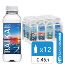 Вода негазированная питьевая BAIKAL 430, 0,45 л, 4670010850450