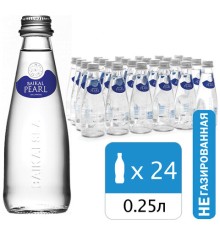 Вода негазированная минеральная BAIKAL PEARL 0,25 л, стеклянная бутылка, 4670010850399