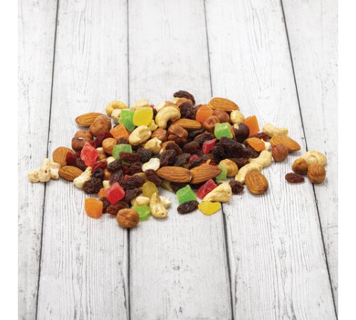 Ореховая смесь сушеная WELDAY (ВЭЛДЭЙ), фундук, миндаль, кешью, цукаты, изюм, клюква 1 кг, 622478