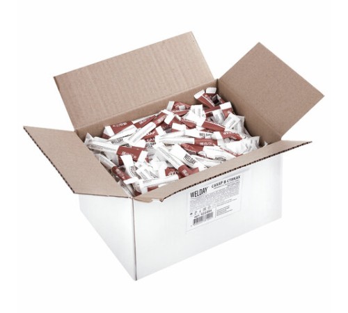 Сахар порционный WELDAY (ВЭЛДЭЙ) в стиках по 5 г, 500 штук, 622494