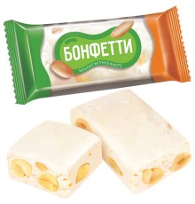 Конфеты БОНФЕТТИ из ванильной нуги с арахисом, 500 г, ВК292