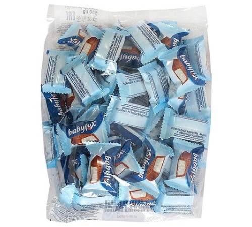 Конфеты шоколадные мини BABYFOX c молочной начинкой, 500 г, УК803