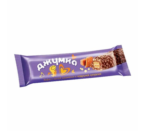Батончик вафельный ДЖУМКА с мягкой карамелью и воздушной кукурузой, 37 г, шоу-бокс, ЯК329